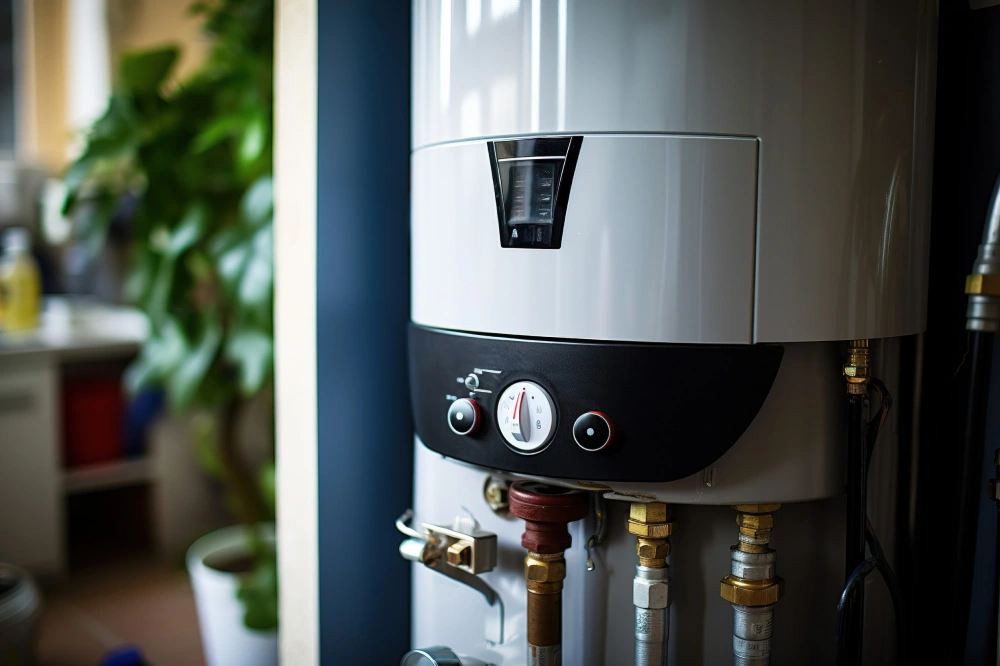 Modern wall-mounted gas water heater